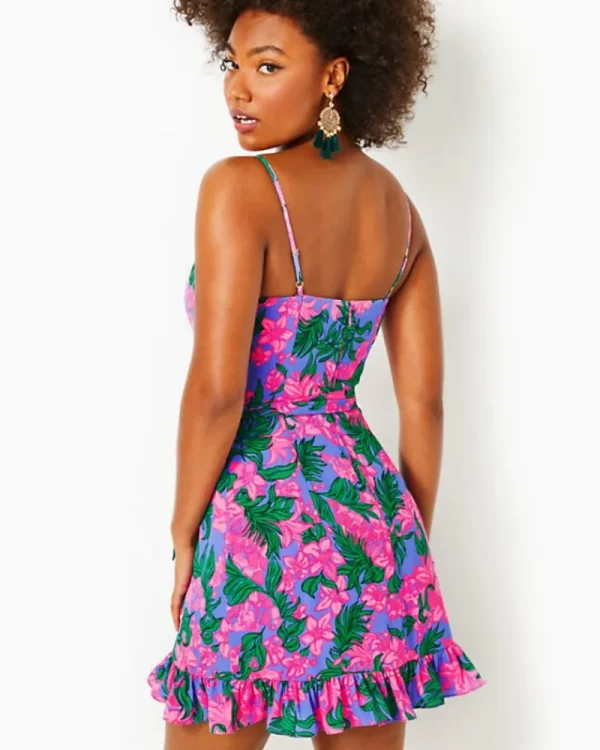 Dresses^Lilly Pulitzer Alisa Wrap Dress Cerise Pink Safari Sunset