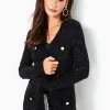 Sweaters & Cardigans^Lilly Pulitzer Amal Cardigan Black Metallic