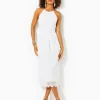 Dresses^Lilly Pulitzer Bingham Lace Midi Dress Resort White Scalloped Shell Lace
