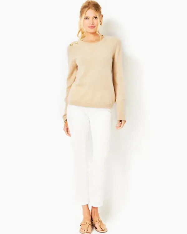 Sweaters & Cardigans^Lilly Pulitzer Brinkley Cashmere Sweater Heathered Sand Bar
