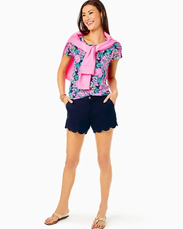 Bottoms^Lilly Pulitzer 5" Buttercup Scallop Hem Short True Navy