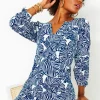 Dresses^Lilly Pulitzer Cath Dress Aegean Navy Beach Path