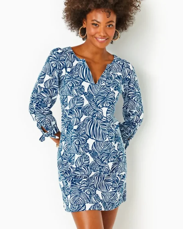 Dresses^Lilly Pulitzer Cath Dress Aegean Navy Beach Path