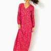 Dresses^Lilly Pulitzer Cleme Maxi Dress Amaryllis Red Secret Hideaway