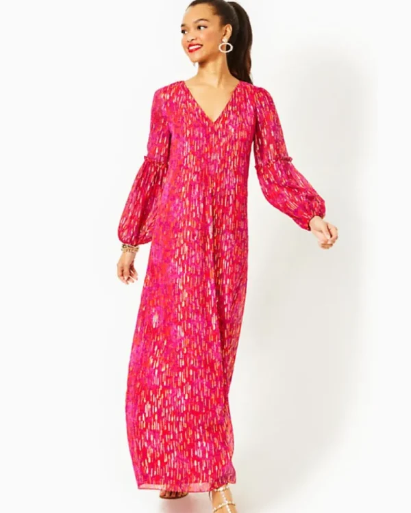 Dresses^Lilly Pulitzer Cleme Maxi Dress Amaryllis Red Secret Hideaway