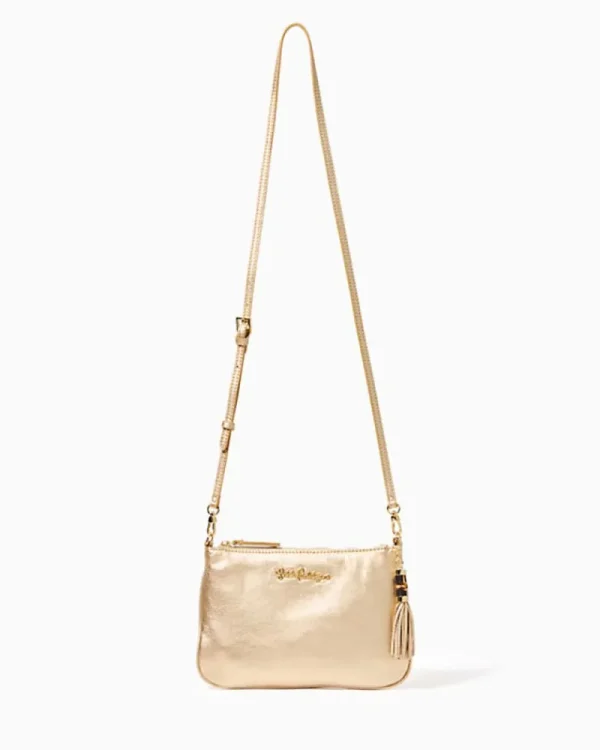 Bags^Lilly Pulitzer Cruisin Crossbody Bag Gold Metallic