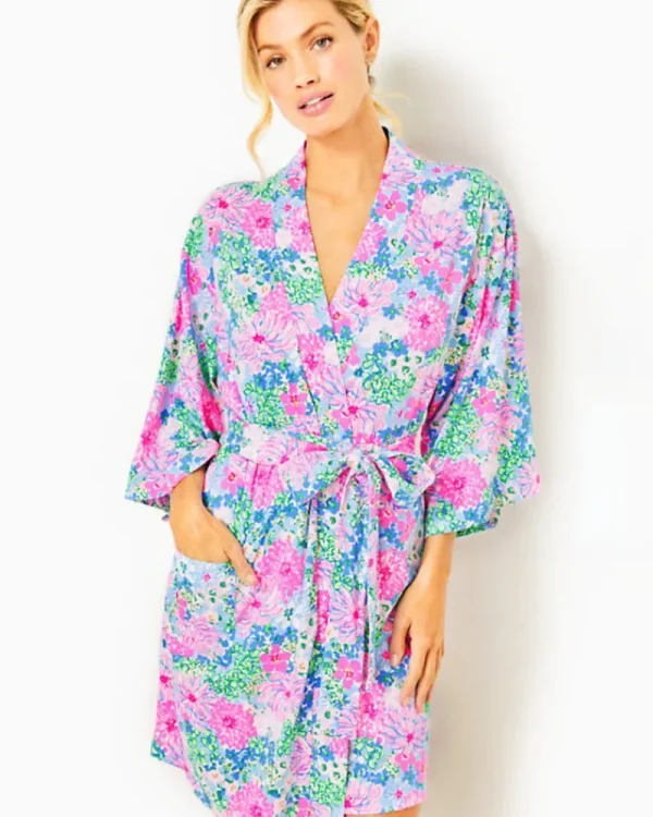 Pajamas^Lilly Pulitzer Elaine Knit Robe Multi Lil Soiree All Day