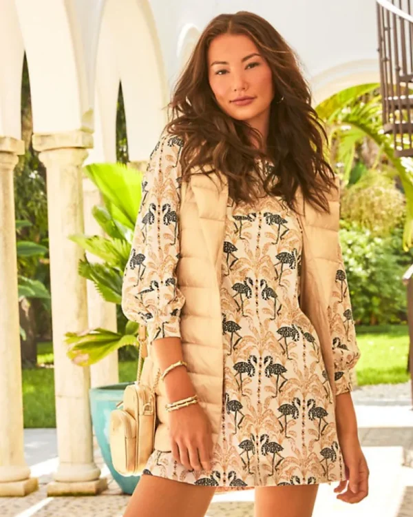 Dresses^Lilly Pulitzer Elianna Cotton T-Shirt Dress Deeper Coconut Lil Stir It Up