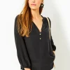 Tops^Lilly Pulitzer Elsa Silk Top Onyx