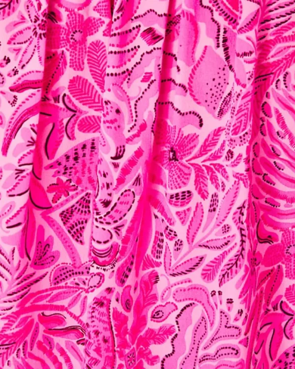 Tops^Lilly Pulitzer Elsa Silk Top Cerise Pink Pinkie Promises