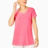 Loungewear^Lilly Pulitzer Etta Scoopneck Top Coral Sands
