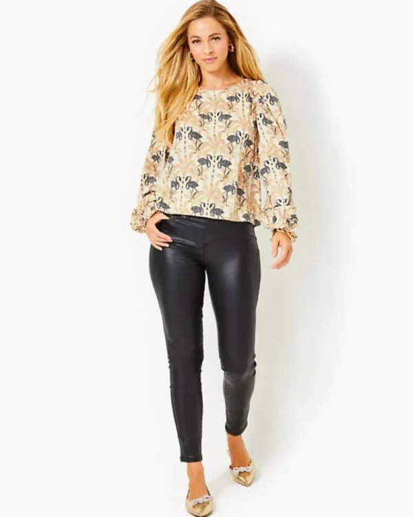 Tops^Lilly Pulitzer Everglade Long Sleeve Top Deeper Coconut Lil Stir It Up