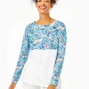 Loungewear^Lilly Pulitzer Finn Top Bali Blue Lilly Loves Cape Cod
