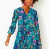 Dresses^Lilly Pulitzer Gabriel Dress Low Tide Navy Life Of The Party