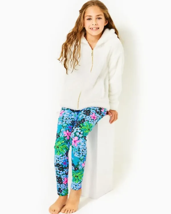 Girls Tops & Bottoms^Lilly Pulitzer Girls Eastley Sherpa Hoodie Coconut