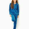 Girls Tops & Bottoms^Lilly Pulitzer Girls Little Skipper Ruffle Velour Popover Indigo Breeze