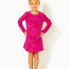 Girls Dresses & Rompers^Lilly Pulitzer Girls Mini Jansen Dress Amaryllis Red Secret Hideaway