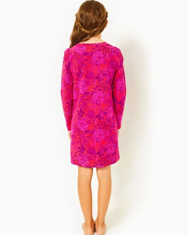 Girls Dresses & Rompers^Lilly Pulitzer Girls Mini Jansen Dress Amaryllis Red Secret Hideaway