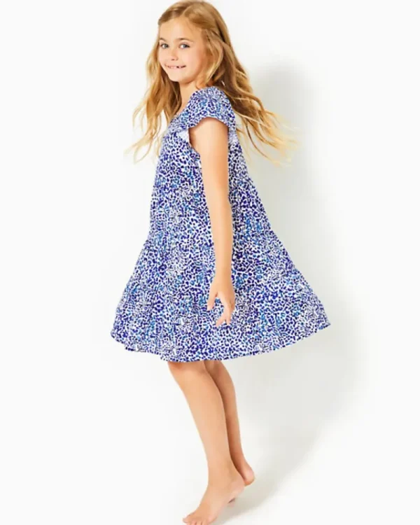 Girls Dresses & Rompers^Lilly Pulitzer Girls Mini Kawai Tiered Dress Resort White Twisted Up