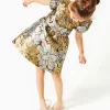 Girls Dresses & Rompers^Lilly Pulitzer Girls Mini Priyanka Dress Gold Metallic Peony Parade Brocade