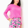 Bottoms^Lilly Pulitzer 5" Gretchen High Rise Short Kelly Green Hibis Kiss