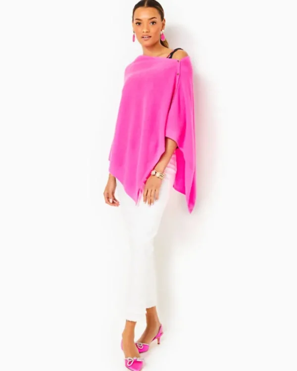 Scarves & Wraps^Lilly Pulitzer Harp Cashmere Wrap Cerise Pink