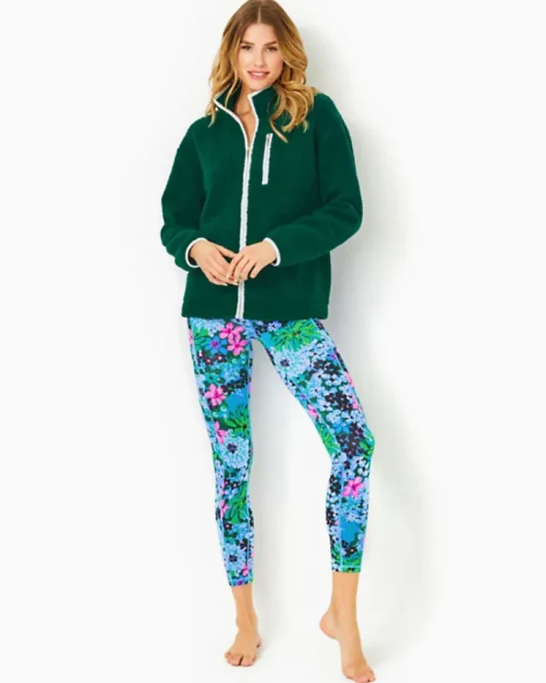 Outerwear^Lilly Pulitzer Joyce Sherpa Jacket Evergreen