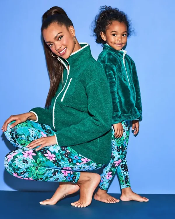 Outerwear^Lilly Pulitzer Joyce Sherpa Jacket Evergreen