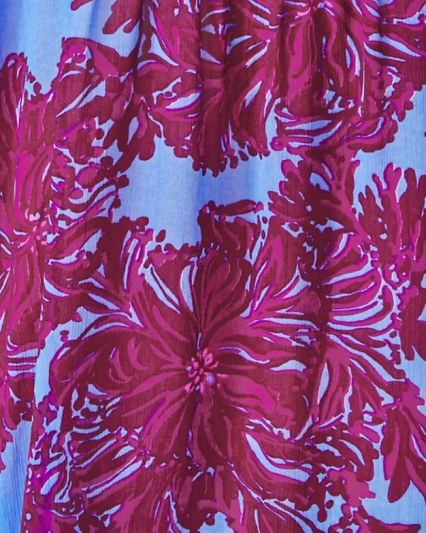 Dresses^Lilly Pulitzer Julieta Embellished Maxi Caftan Abaco Blue Feel Like A Shellebrity