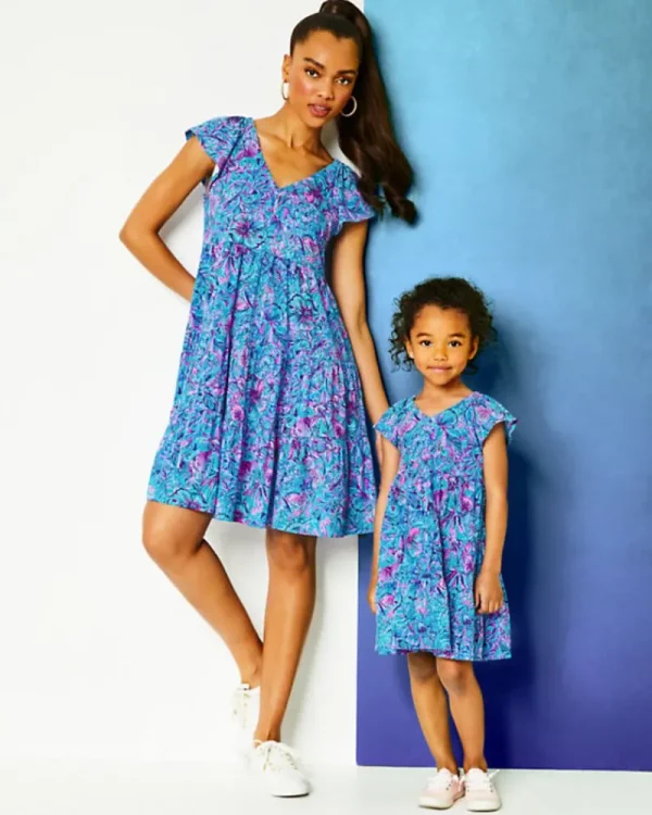 Dresses^Lilly Pulitzer Kawai Swing Dress Breakwater Blue Shells N Bells
