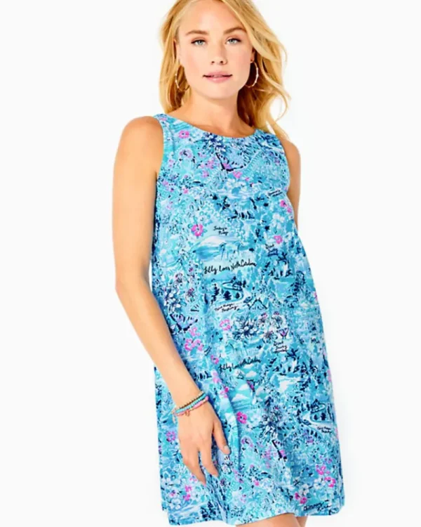 Dresses^Lilly Pulitzer Kristen Swing Dress Blue Peri Lilly Loves North Carolina