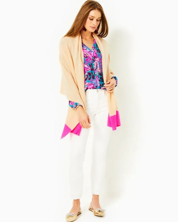 Sweaters & Cardigans^Lilly Pulitzer Lanelle Cashmere Wrap Heathered Sand Bar