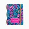 Agendas & Planners^Lilly Pulitzer 2024 Large Monthly Planner - 12 Month Aegean Navy Calypso Coast