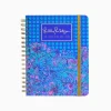 Office Supplies & Stationery^Lilly Pulitzer 2024 Large Monthly Planner - 12 Month Breakwater Blue Shells N Bells