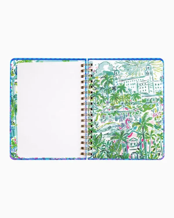 Office Supplies & Stationery^Lilly Pulitzer 2024 Large Monthly Planner - 12 Month Breakwater Blue Shells N Bells