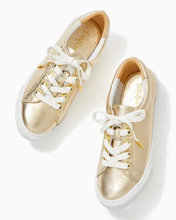 Shoes^Lilly Pulitzer Lux Hallie Sneaker Gold Metallic