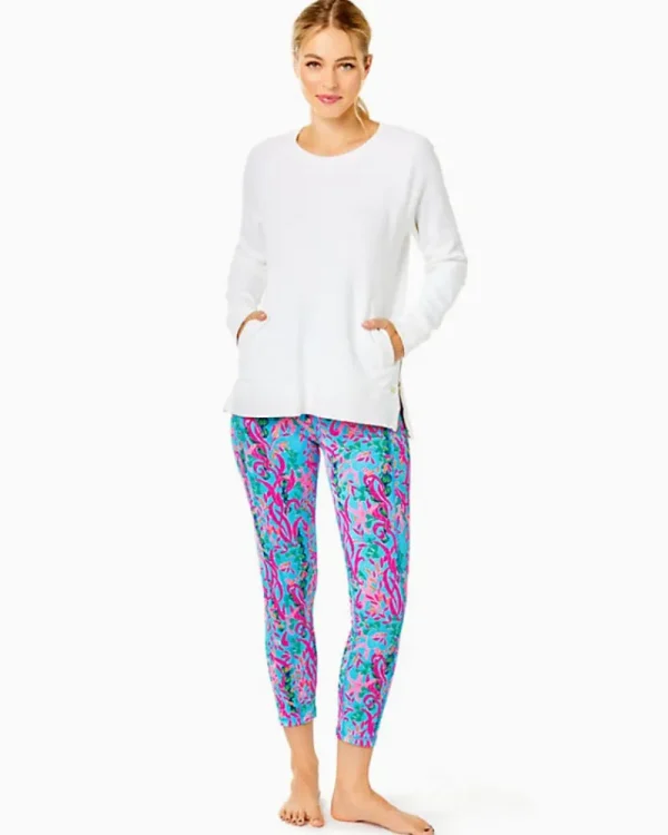 Loungewear^Lilly Pulitzer Luxletic Beach Comber Pullover Resort White