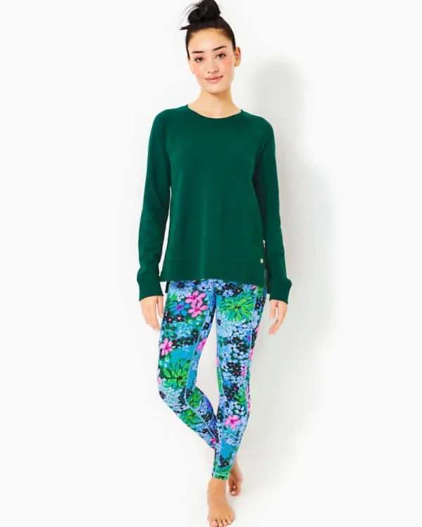 Loungewear^Lilly Pulitzer Luxletic Beach Comber Pullover Evergreen