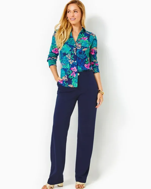 Bottoms^Lilly Pulitzer 32" Lyndie Pant True Navy