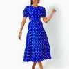 Dresses^Lilly Pulitzer Lyssa Cotton Midi Dress Blue Grotto Hotter Spot