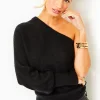 Sweaters & Cardigans^Lilly Pulitzer Maura One-Shoulder Sweater Black