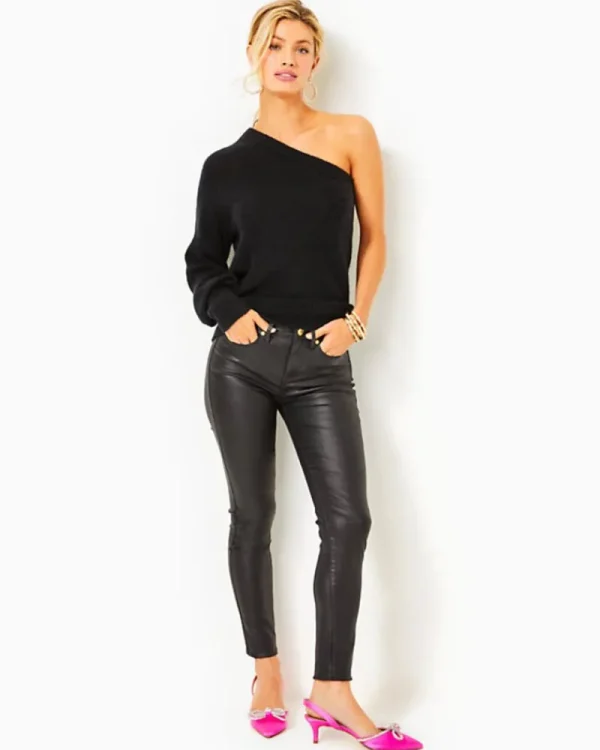 Sweaters & Cardigans^Lilly Pulitzer Maura One-Shoulder Sweater Black