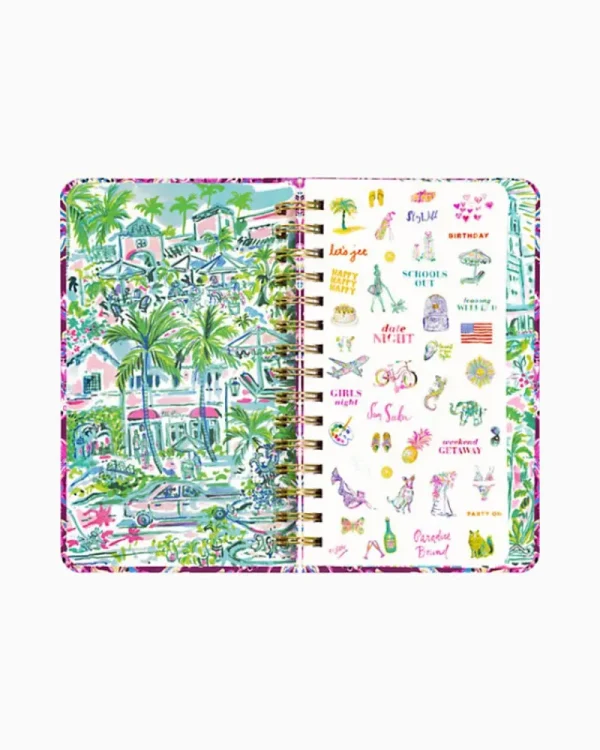 Office Supplies & Stationery^Lilly Pulitzer 2024 Medium Monthly Planner - 12 Month Amarena Cherry Tropical With A Twist