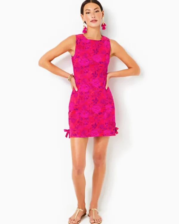 Dresses^Lilly Pulitzer Mila Stretch Shift Dress Amaryllis Red Secret Hideaway