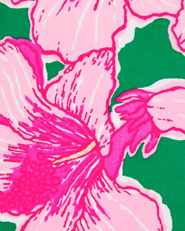 Dresses^Lilly Pulitzer Mila Stretch Shift Dress Kelly Green Hibis Kiss