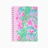 Office Supplies & Stationery^Lilly Pulitzer Mini Notebook Amalfi Blue Leaf It Wild