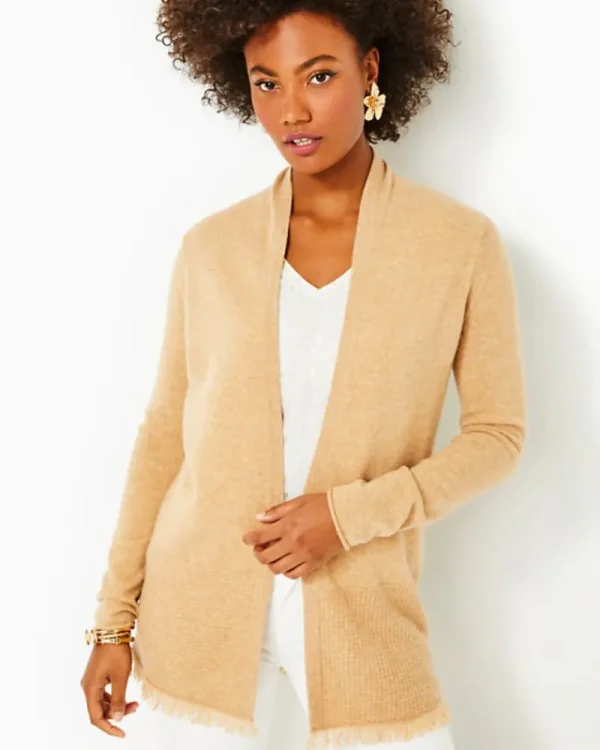 Sweaters & Cardigans^Lilly Pulitzer Noble Cashmere Cardigan Heathered Rattan