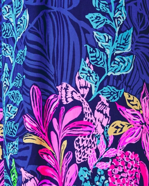 Dresses^Lilly Pulitzer Orla Halter Maxi Dress Aegean Navy Calypso Coast Engineered Knit Dress