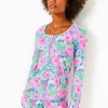 Pajamas^Lilly Pulitzer Pajama Henley Top Multi Lil Soiree All Day