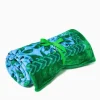 Home Decor^Lilly Pulitzer Paradise Blanket Bon Bon Blue Leapin Leopards Engineered Blanket
